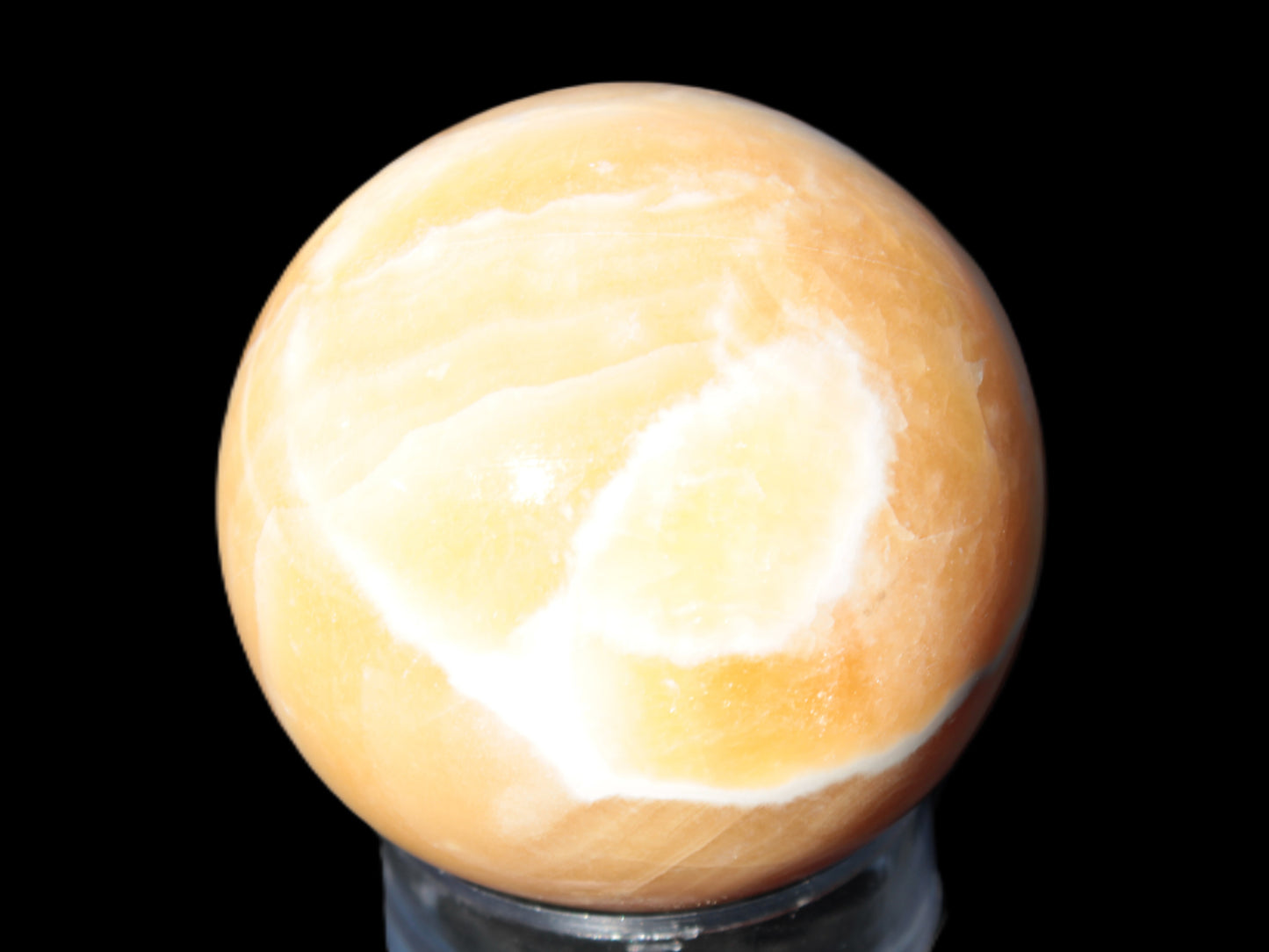 Honey Calcite sphere 64/65mm 346-371g Rocks and Things