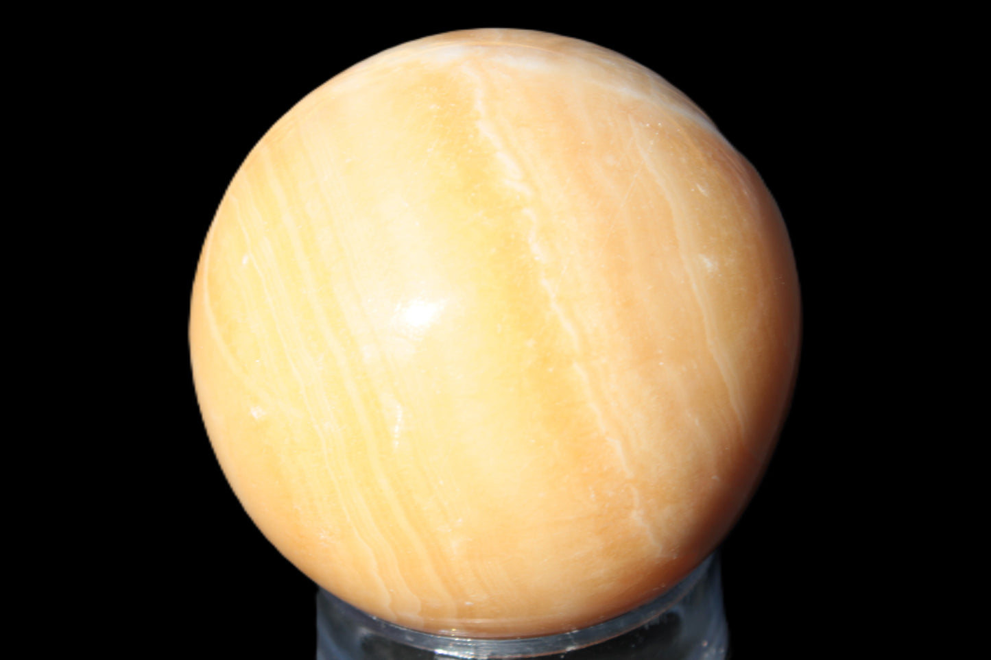 Honey Calcite sphere 64/65mm 346-371g Rocks and Things