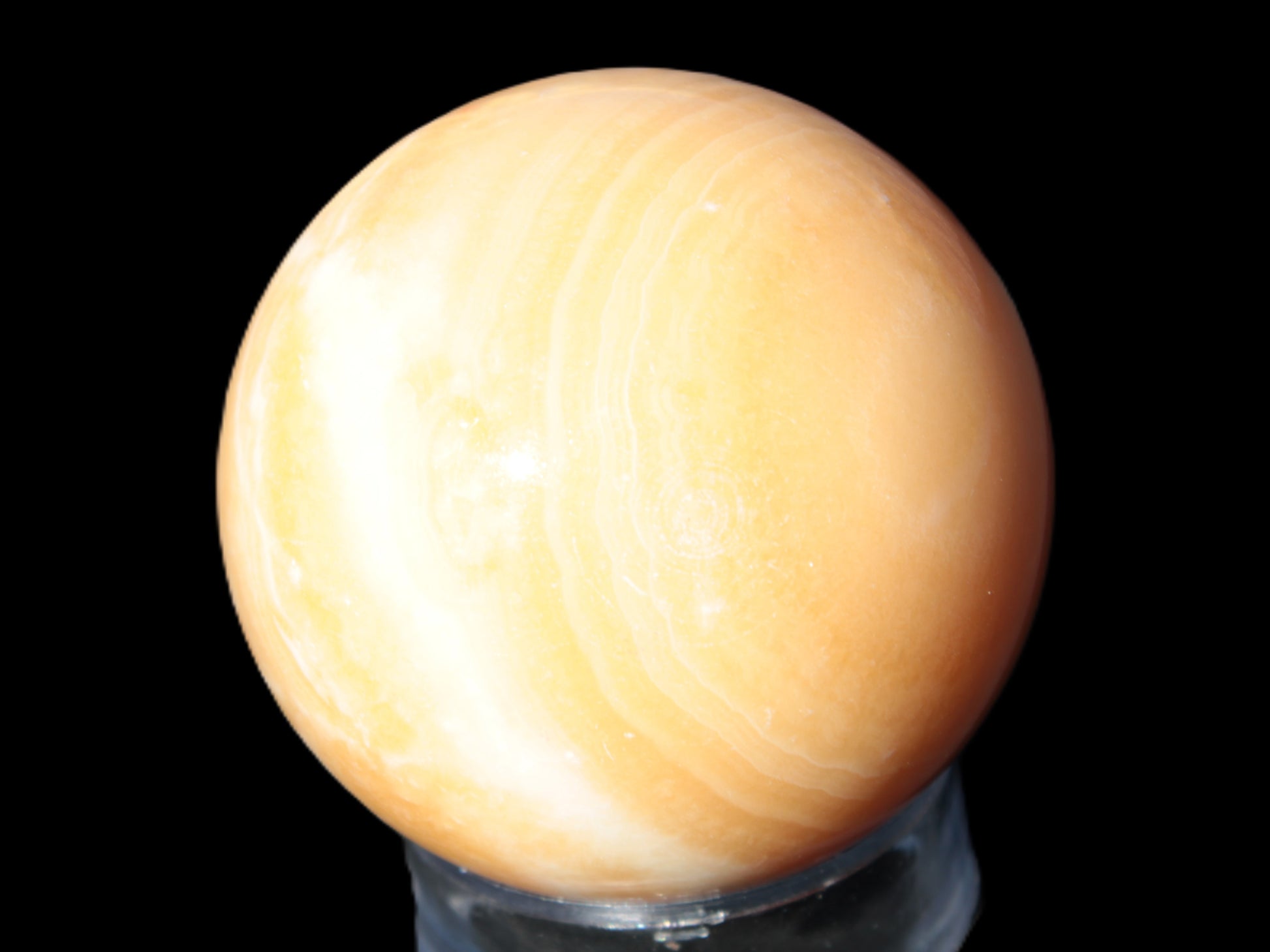 Honey Calcite sphere 64/65mm 346-371g Rocks and Things