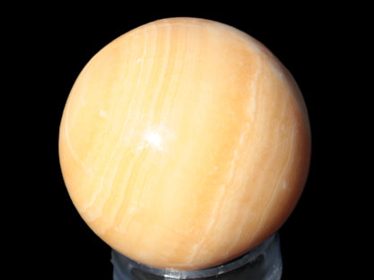 Honey Calcite sphere 64/65mm 346-371g Rocks and Things