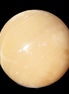 Topaz Honey Calcite sphere 63mm 341g in sunlight - Rocks and Things Store