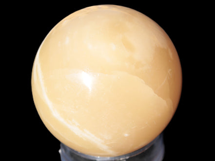 Topaz Honey Calcite sphere 63mm 341g Rocks and Things