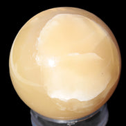 Topaz Honey Calcite sphere 63mm 341g Rocks and Things