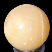 Topaz Honey Calcite sphere 63mm 341g Rocks and Things