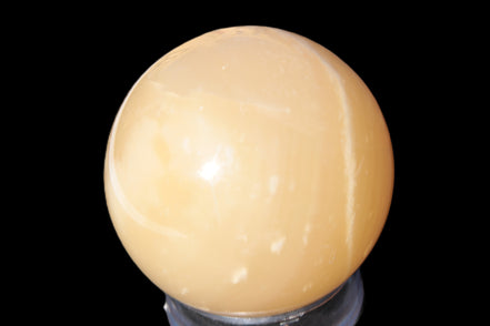 Topaz Honey Calcite sphere 63mm 341g Rocks and Things