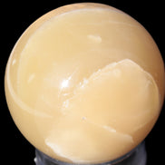 Topaz Honey Calcite sphere 63mm 341g Rocks and Things