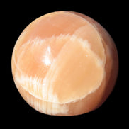 Honey Calcite sphere 48mm 175g in sunshine - Rocks and Things Store