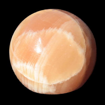 Honey Calcite sphere 48mm 175g in sunshine - Rocks and Things Store