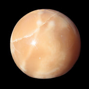 Honey Calcite sphere 48mm 175g in sunshine - Rocks and Things Store