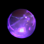 Honey Calcite sphere 48mm 175g in UV light  - Rocks and Things Store