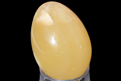 Honey Calcite Egg 47*72mm 252.4g Rocks and Things