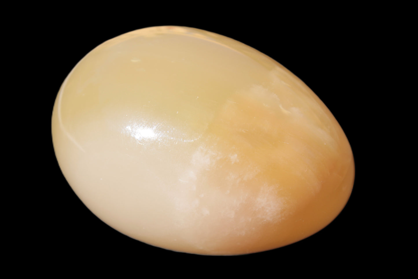 Honey Calcite Egg 47*72mm 252.4g Rocks and Things