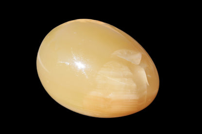 Honey Calcite Egg 47*72mm 252.4g Rocks and Things