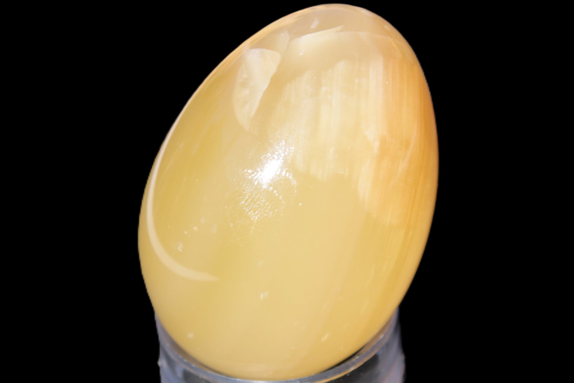 Honey Calcite Egg 47*72mm 252.4g Rocks and Things