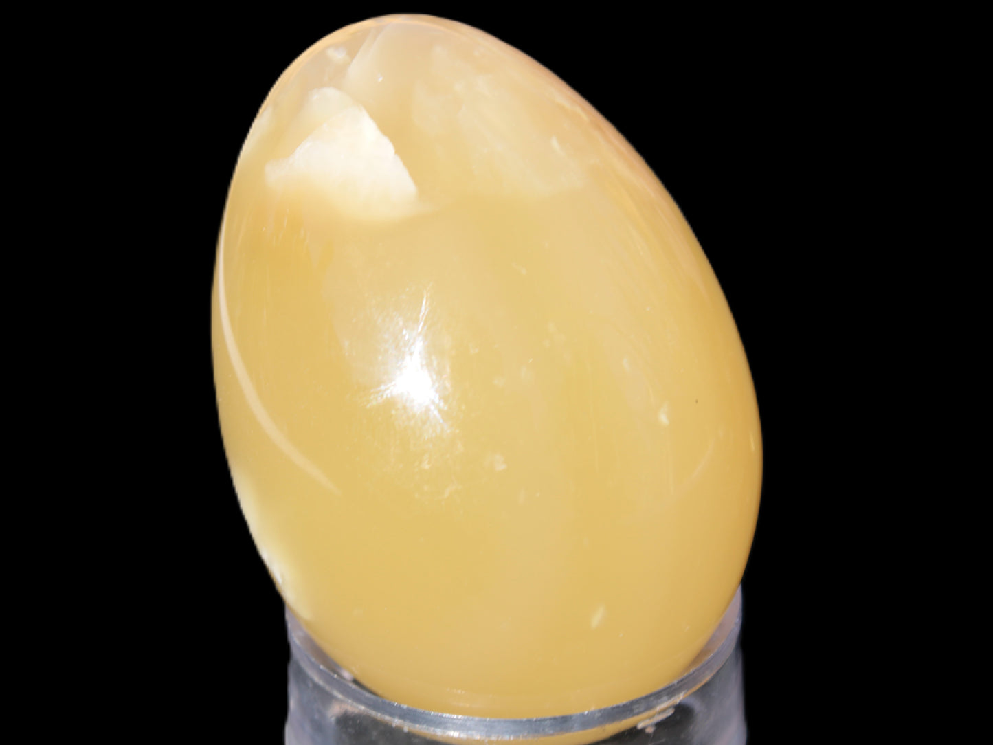 Honey Calcite Egg 47*72mm 252.4g Rocks and Things