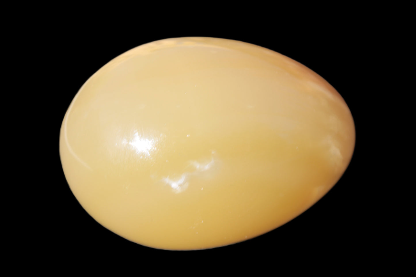 Honey Calcite Egg 47*72mm 252.4g Rocks and Things