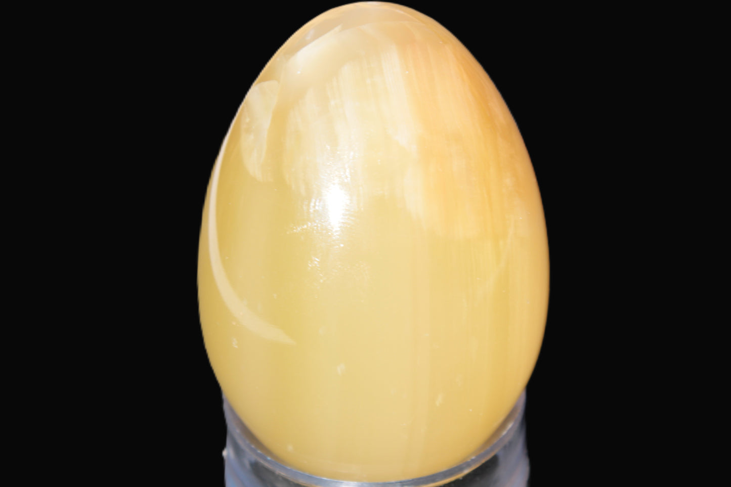 Honey Calcite Egg 47*72mm 252.4g Rocks and Things