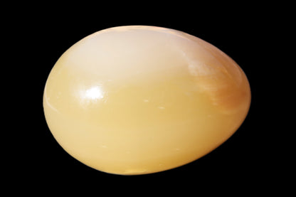 Honey Calcite Egg 47*72mm 252.4g Rocks and Things