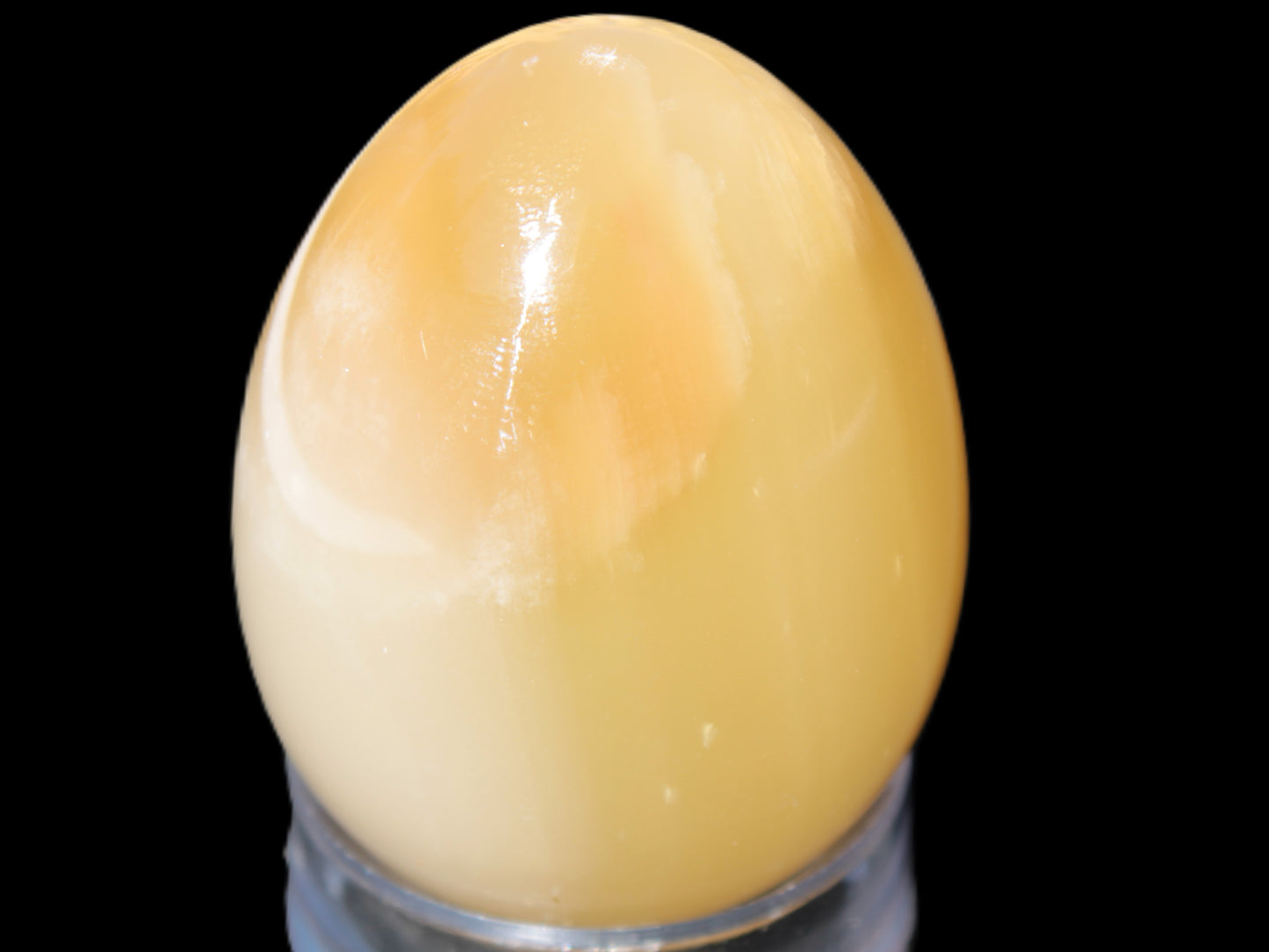 Honey Calcite Egg 47*72mm 252.4g Rocks and Things