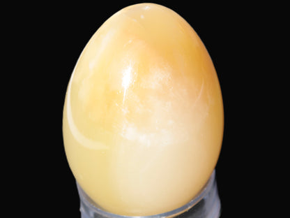 Honey Calcite Egg 47*72mm 252.4g Rocks and Things