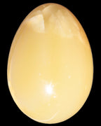 Honey Calcite Egg 47*72mm 252.4g in sunlight - Rocks and Things Store