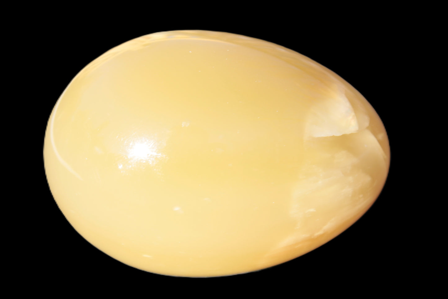 Honey Calcite Egg 47*72mm 252.4g Rocks and Things