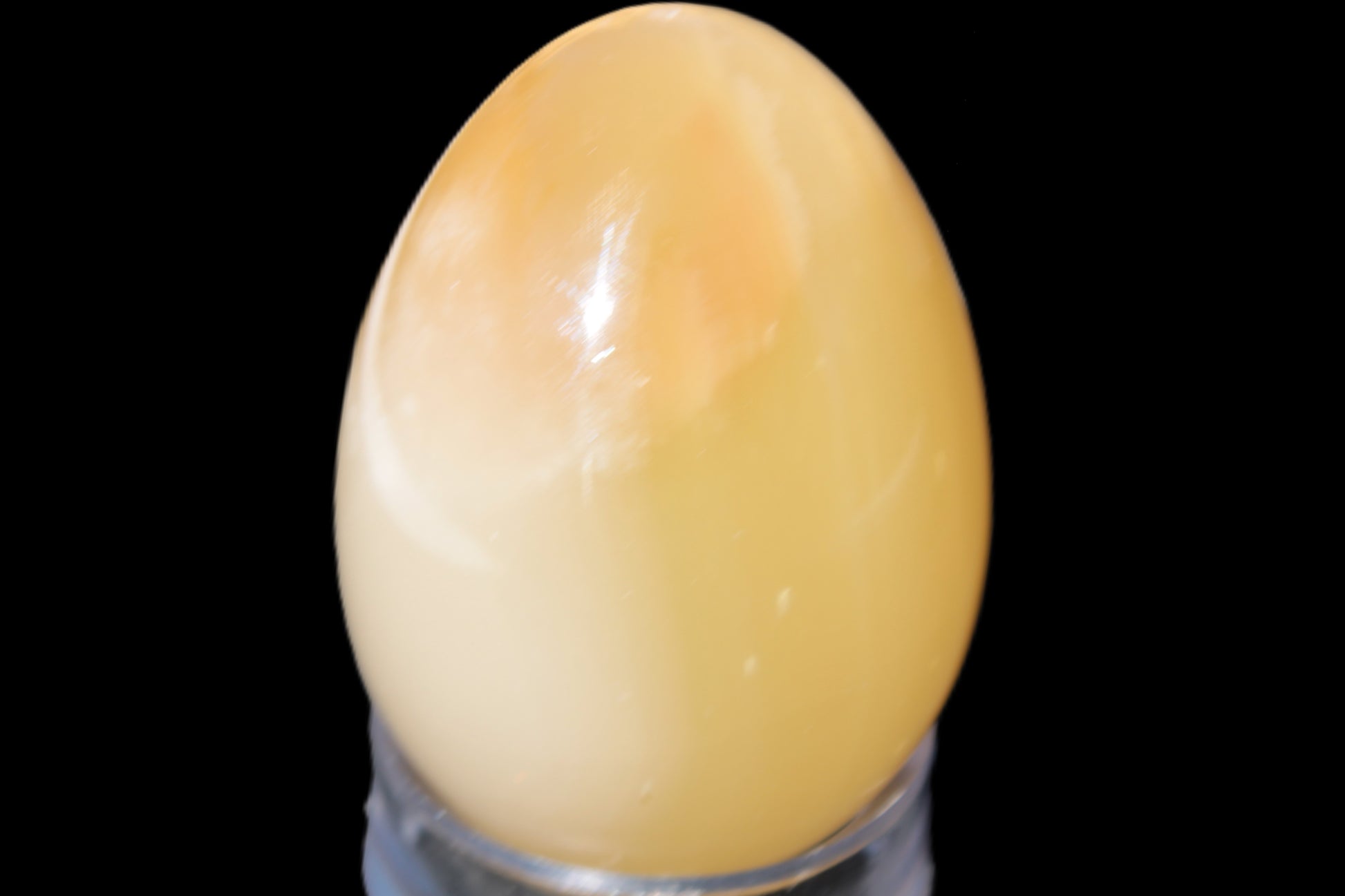 Honey Calcite Egg 47*72mm 252.4g Rocks and Things