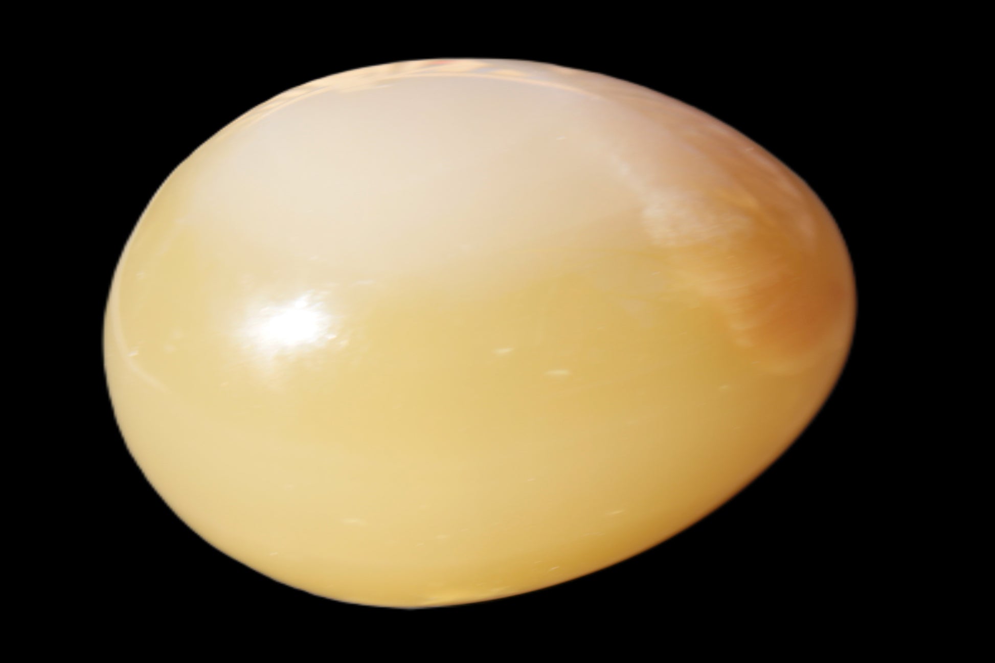 Honey Calcite Egg 47*72mm 252.4g Rocks and Things