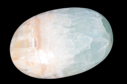 Pistachio Calcite palmstone 64-72mm  121-168g Rocks and Things