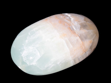 Pistachio Calcite palmstone 64-72mm  121-168g Rocks and Things