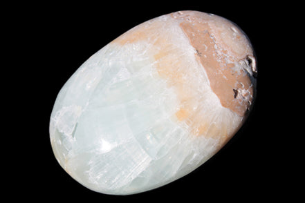 Pistachio Calcite palmstone 64-72mm  121-168g Rocks and Things