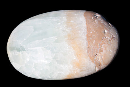Pistachio Calcite palmstone 64-72mm  121-168g Rocks and Things