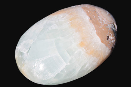 Pistachio Calcite palmstone 64-72mm  121-168g Rocks and Things