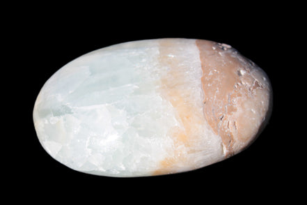 Pistachio Calcite palmstone 64-72mm  121-168g Rocks and Things