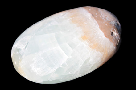 Pistachio Calcite palmstone 64-72mm  121-168g Rocks and Things