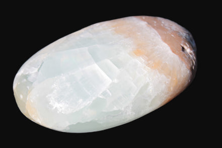 Pistachio Calcite palmstone 64-72mm  121-168g Rocks and Things