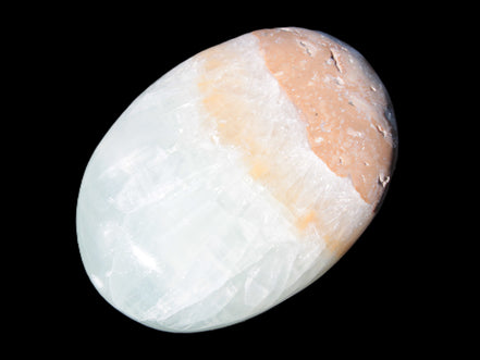 Pistachio Calcite palmstone 64-72mm  121-168g Rocks and Things