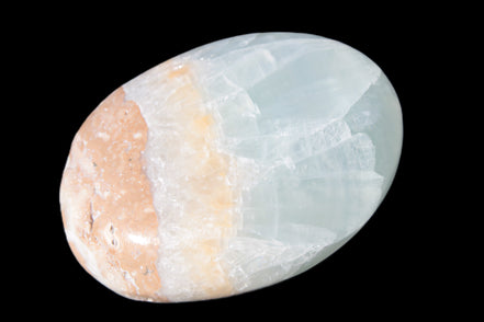 Pistachio Calcite palmstone 64-72mm  121-168g Rocks and Things