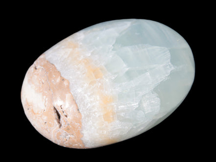 Pistachio Calcite palmstone 64-72mm  121-168g Rocks and Things