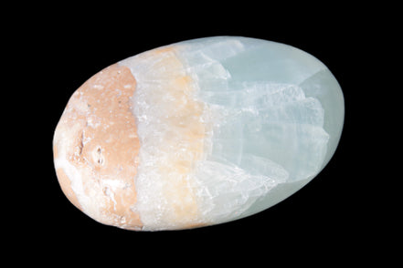 Pistachio Calcite palmstone 64-72mm  121-168g Rocks and Things