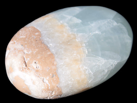 Pistachio Calcite palmstone 64-72mm  121-168g Rocks and Things