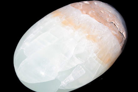 Pistachio Calcite palmstone 64-72mm  121-168g Rocks and Things
