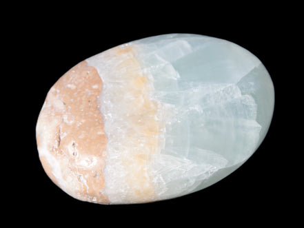 Pistachio Calcite palmstone 64-72mm  121-168g Rocks and Things