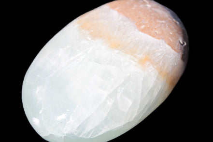 Pistachio Calcite palmstone 64-72mm  121-168g Rocks and Things