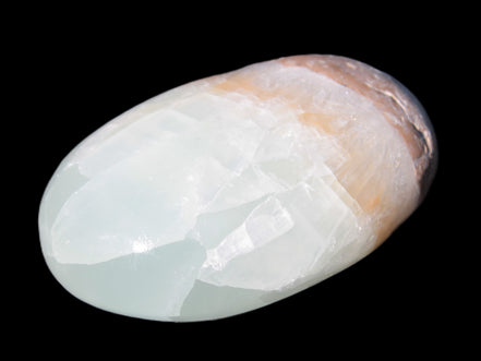 Pistachio Calcite palmstone 64-72mm  121-168g Rocks and Things