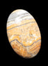 BumbleBee Calcite palm stone 64-70mm 108-130g  in sunlight - Rocks and Things Store