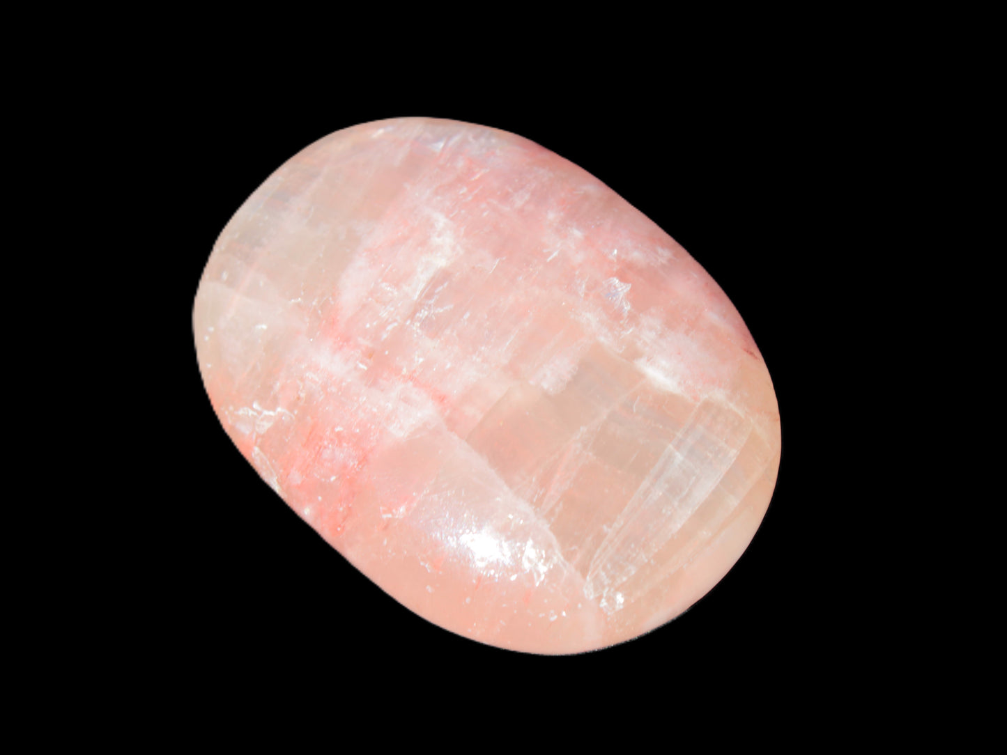 Pink Sorbet Calcite palm stone 57-61mm 71-117g Rocks and Things