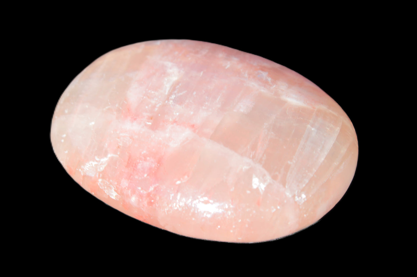 Pink Sorbet Calcite palm stone 57-61mm 71-117g Rocks and Things