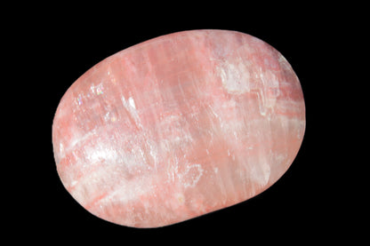 Pink Sorbet Calcite palm stone 57-61mm 71-117g Rocks and Things