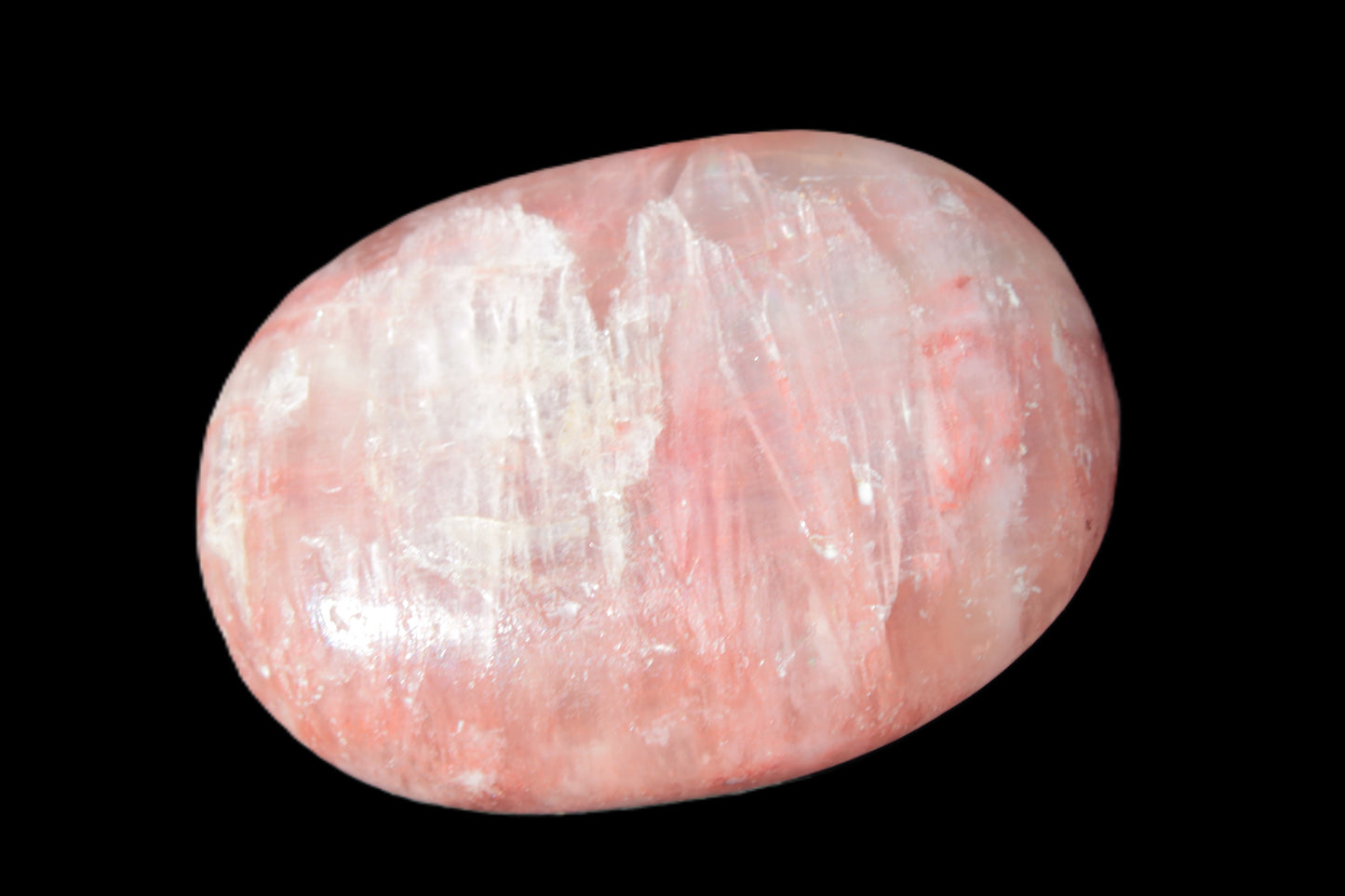 Pink Sorbet Calcite palm stone 57-61mm 71-117g Rocks and Things